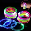 Led Rave Toy 10PCS Flashing LED Party Bracelet Wristband Dance Disco Bangle Light for Halloween Christmas pulseras luminosas fluorescentes 240410