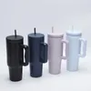 Gobelers handle tasse avec grande capacité 304 voitures en acier inoxydable paille crème glacée troisième génération 40oz