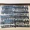 Quadro de letras de feltro quadrado quadro de madeira quadros variáveis de cartas de carta