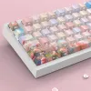 Tillbehör Double Shot PBT KeyCaps 134 Key Colorful Rose Custom KeyCap Set Dye Sub Backlight Key Caps för MX Switch Mechanical Keyboard Cap