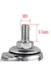 4 Pcs/Lot Spot 1.5 Inch Red Screw Caster M8 Universal Roller Pvc Plastic Wheel Glass Mechanical Backup