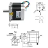 Moteur pas à pas NEMA 78x60 4A 4NM 12,7 mm 14 mm Diamètre d'arbre 4-Wire 450A Motor, gravure CNC et imprimante 3D