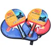 Ping Pang Unprofessional Table Tennis Long Handle Horizontal Bat Set Children's Toys Practice Home Entertainment Training Racket