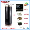 Minco Heat 50cmx100m infraröd DIY golv varm matta 50m2 220w/m2 värmefilmsatser med wifi termostat tillbehör
