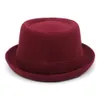 3 rozmiary mężczyźni kobiety wełniane czapki wieprzowe czapki retro fedora czapki trilby sunhat klasyczne jazzowe imprezę na zewnątrz podróżny styl ulicy 240322