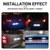 Lampa tylna tylna lampa rejestracyjna LED dla VW Golf MK5 JETTA Touran Passat B5.5 B6 Caddy Transporter Skoda Superb MK1 3U B5