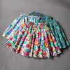 Sommar tonåring flickor swagger kjolar trycker blommor mini veckade kjol för barn flicka kläder 12 14 16 år