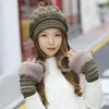 Berets Boys Artist Woolen Thick Hat Ear Knitted H Women's Warm Baseball Caps Ladies Berry Leather