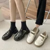 Casual Shoes Platform Flats Women 2024 Fashion Black Kawaii Lolita Mary Jane Round Head