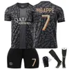 Voetbalshirts 24 Paris 2 Away voetbal jersey Mbappe 7 li Gangren 19 Team Children's Adult Set