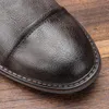 471 Storlek 7-13 Ankel Mens Leather Boots Brand Boot för män #AL605 240407 S