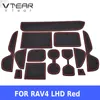 Vtear pour Toyota RAV4 XA50 RAV 4 PORTE GROOVE MAT ANTI SLIP Rubber Gate Padt Car Nterior Car-Styling Accessoires 2019 2020