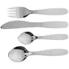 Учебные посуды наборы Essentials Swareware Steak Fork Spoon Kit Portable Prawe Prawe Prah