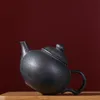 180ML Retro Kiln Fambe Pottery Ceramic Teapot Handmade Mosaic Glazed Household Teakettle Kung Fu Tea Master Pots Gift Packaging