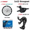 LTWOO 12 Speed ​​AX MTB Trigger Shifter Tylna przerzutka z tyłu łańcucha x12 łańcucha 12v 11-46t 50t 52T Kasety grupy grupy dla M6100