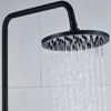 豪華なバスルームシャワー蛇口セット真鍮降雨8 "シャワーヘッド回転浴槽蛇口デュアルハンドルホットコールドウォーターミキサータップ