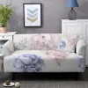 Stretch Slipcovers 1/2/3/4 Seat Peony Print Sectional Elastic Sofa Cover för vardagsrum L Formar Anti-halk soffa