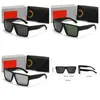 Nouvelle marque classique Wayfarer Luxury Square Sunglasses Men Femmes Femmes Cadre d'acétate avec verrures Ray Lenses de soleil pour Male