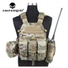 EMERSONGEAR POUR LBT6094 Plaque de style Carrier W / 3 SCHESCHES TACTIQUE VIET PRÉTÉCHATE GARDE GARDE ARMOR