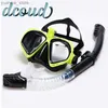 Maschere per immersioni per lo snorkeling maschera attrezzatura per immersioni per immersioni per immersioni con tubo di nuoto anticogging antidegretto di occhiali a silicone morbido impermeabile Y240410