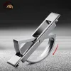 4 Set Tatami Hidden Door Handle Handle Zink Eloy Infälld Flush Pull Cover Golvskåp Handtag Silver Svart möbler Handtag Hårdvara