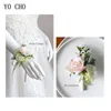 Yo Cho Cho Wedding Artificial Boutonniere Bride Colso Corsage Tea Tea Rosa Bridida Flora Flori Girl Bracciale Corsages Sister Corsages