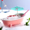 Creative 3D MINI Bathtub Cocktail Glass Ceramic Smoothies Cups Bar Charms Sorbet Container Mug Milkshake Cold Drink Glasses