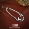 Korean Zircon Butterfly Double Layer Bracelet Instagram Style, Unique and Fashionable Style Bracelet, Simple New Versatile Handicraft for Women