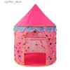 Speelgoedtenten baby kinderen kasteel playhouse indoor outdoor home slaapkamer hut speelgoed draagbaar ball pool game huis kinderen spelen tent l410