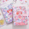 Anteckningsböcker kawaii anime anteckningsbok presentförpackning set söt handbok varje vecka daglig planerare klistermärke Diy Student School Stationeries Girl Gift