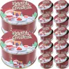 Take Out Containers 12 Pcs Christmas Candy Jar Decors Festival Supplies Snack Kids Mold Gift Holders Tinplate Chocolate Child Snacks