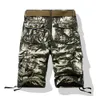 Camouflage losse vrachtshorts mannen cool zomer militaire camo korte broek homme vracht shorts no riem 240329