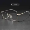 AA Solglasögon av Dita Dita Pure Titanium -glasögonramen Myopia Frame Eyebrow Frame Glass för män och kvinnor SS107