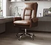 Cadeira de escritório confortável de sofá, cadeira de jogo, cadeira de computador cadeira de couro de cadeira ecutiva com apoio de pé reclinável cadeira giratória