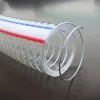 1 meter PVC -stålslang transparent ståltråd PVC Oil Mjuk röret Plast Stål Vattenpump Flexibelt gummirör