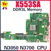 Płyta główna X553SA Laptopa płyta główna dla ASUS X553S F553S S553SA Tablica główna N3050 N3700 DDR3L 100% praca