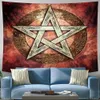 Viking Tomahawk Art Circular Tapestry Wall Hanging Bohemian Hippie Tarot Witchcraft Living Room Bedroom Home Decoration