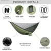 Hängematten 2-Personen-Camping mit Mückennetzen natürliche Wanderung Ultra-Licht Ausrüstung Erwachsener Gartenmöbel Hangersq für Erwachsene