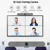 Webcams All in One Portable Conference Microfono USB Plug and Play 4K AI Auto Face Video Conference Speaker Auto Framing Webcam Webcam