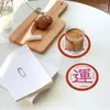 Bordmattor Cup Waasters för skrivbord Kinesisk stilisolering Icke-halk kinesiska tryckdrycker Heminredningstillbehör