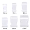 1pc Plastic White Curved Fuckle Lock para Paracord Bracelet Libele Fiftle Backpack Belt Parts Outdoor Tools Outdoor Tools