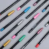 1 pc 8color tekening schilderij marker pennen metalen kleurpen voor zwart papier kunst benodigdheden marker stationery materiaal kenmerkende pen