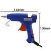 1PCS 20W 100 ~ 240V 180celsius Hot Melt Glue Gun Industrial Mini Thermo Electric Heat Temperature Tool 2-10-30pcs 7mmglue Stick