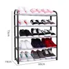 Multi-layer Shoe Rack Aluminum Metal Standing Shoe Rack 3/4/5 Layer Shoes Storage Shelf Home Living Room Organizer Accessories