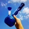 10inch Heavy Glass Water Pipe Blue Percolator Bong Smoking Hookah Bubbler W/Bowl