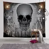 Home Decor Halloween Skull Kürbis Wandteppich Wandteppich Hippie Wandteppich