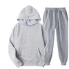 Men's Tracksuits Autumn Men Digital Printing Tracksuit 2 Pieces Sets Hooded Sweatshirt Drawstring Pants Male Hoodies Running Sportswear