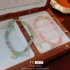 Zircon fleur de fleur jade perle douce et à la mode élégant sens de design bracelet Internet célèbre ami ami même style artisanat pour les femmes