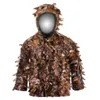 Abbigliamento mimetico 3d foglie verdi a caccia di ghillie abito boschivo boscaiolo camuffage camo universale camo sniper outfit