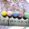 30-120pcs 15mm 레이스 폼 폼 트림 볼 마크라메 폼 폼 폼 폼폰 메쉬 볼 헤어 장식 장난감 DIY 장식 액세서리